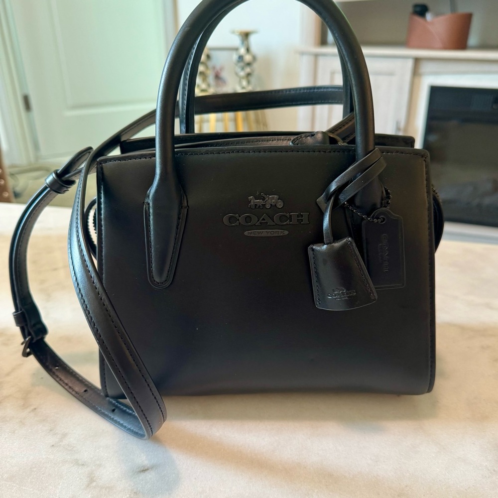 Coach Black Leather Satchel